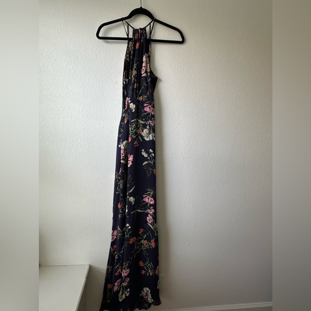 Parker NY floral chiffon formal maxi dress XS - Picture 3 of 12